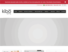 Tablet Screenshot of kibospa.cl